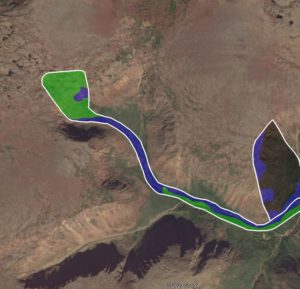 Carte satellite Mont albert