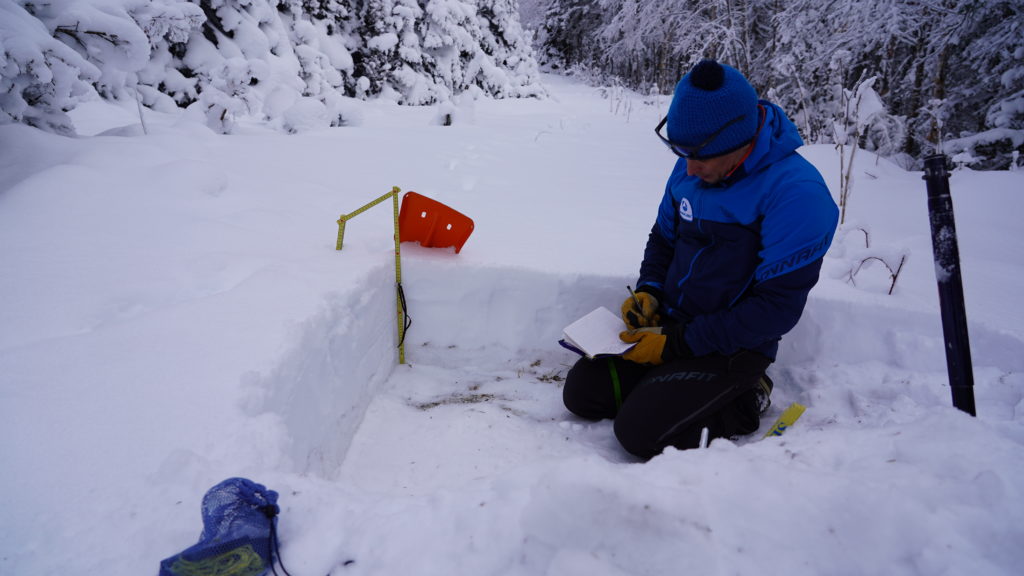 mesure du peu de neige 15 janvier