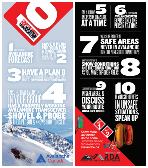 10 commandements motoneige