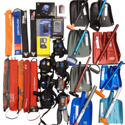 Pelles, sondes et tout le matériel pour la recherche en avalanche